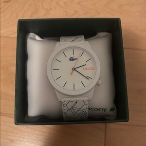 Lacoste Men’s Watch White NEW